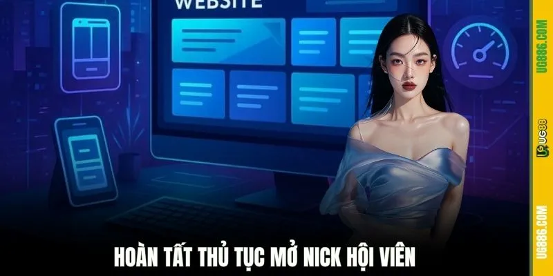 Hoàn tất thủ tục mở nick hội viên